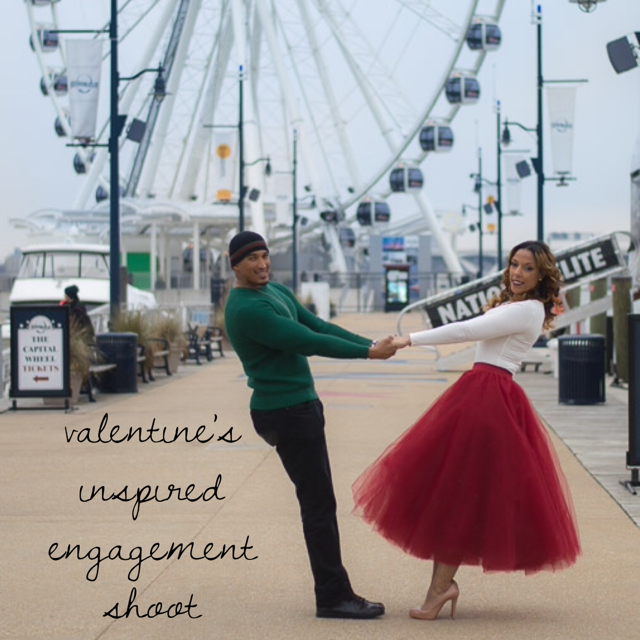 Valentine’s Inspired Engagement Photo Shoot