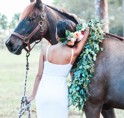Equestrian Boho Floral Wedding