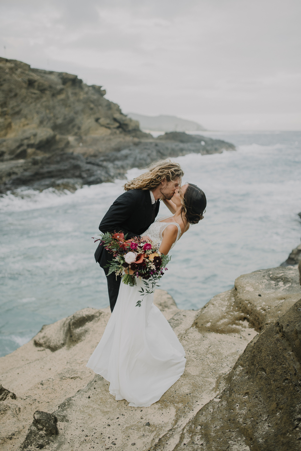 A Styled Elopement in Oahu, Hawaii