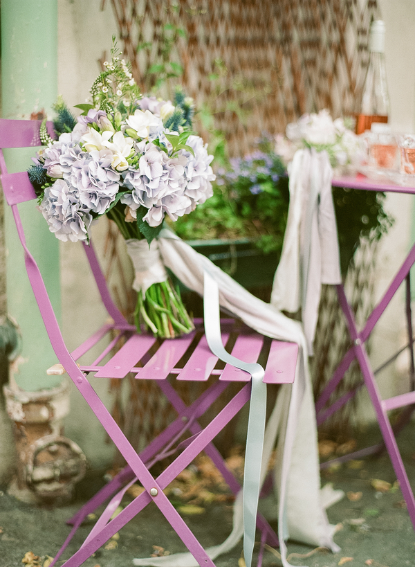 A Pink Parisian Themed Intimate Cafe Wedding