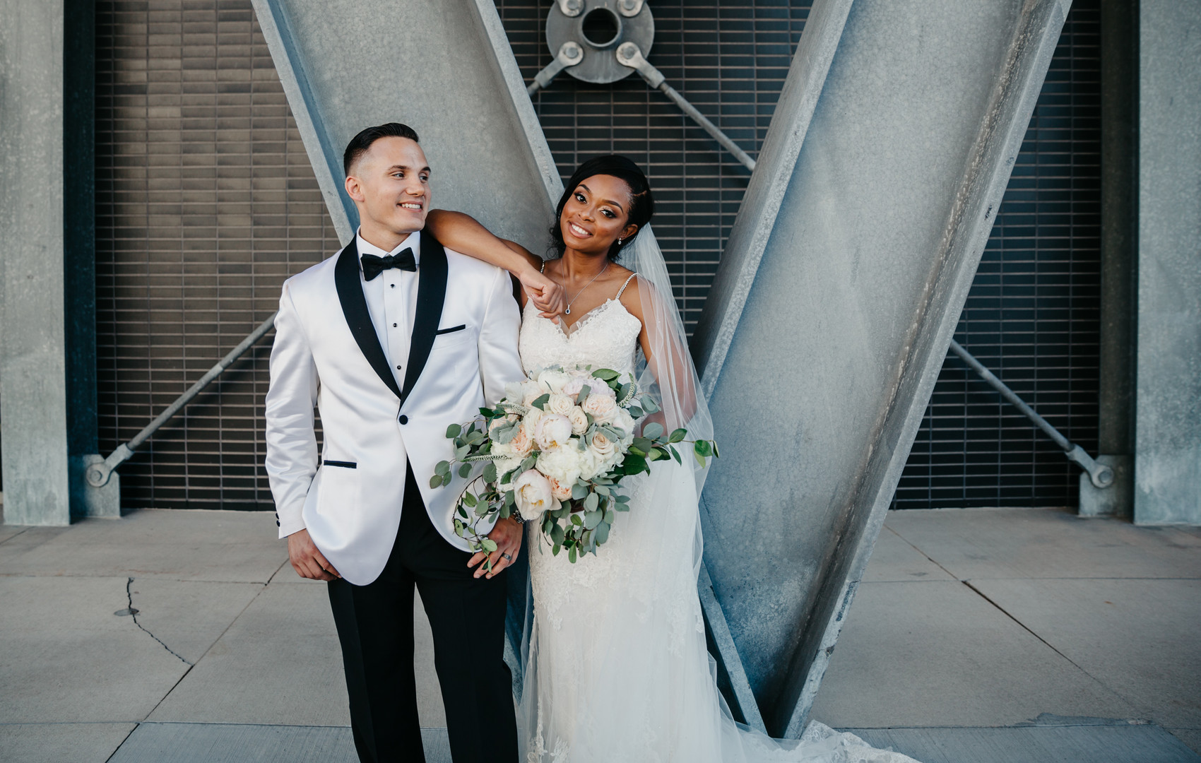 A Chic Meets Industrial Wedding | Harley Davidson Museum in Milwaukee