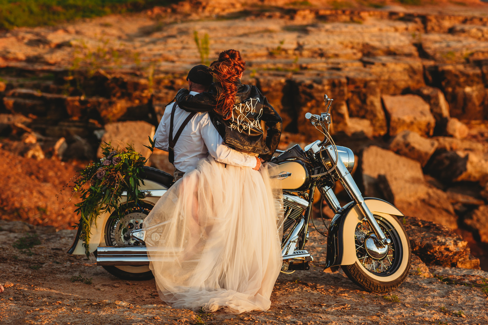 Rockledge Park Wedding, Texas Elopement, Offbeat Bride, Offbeat Groom, Rock and Roll Elopement, Motorcycle Wedding