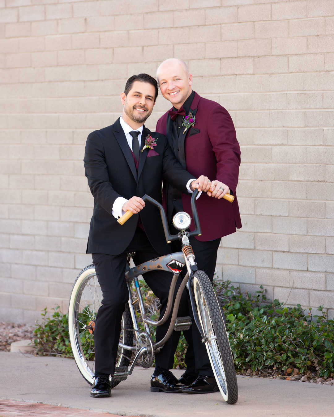 Styled Black & Burgundy Wedding at Warehouse 215 @ Bentley Projects
