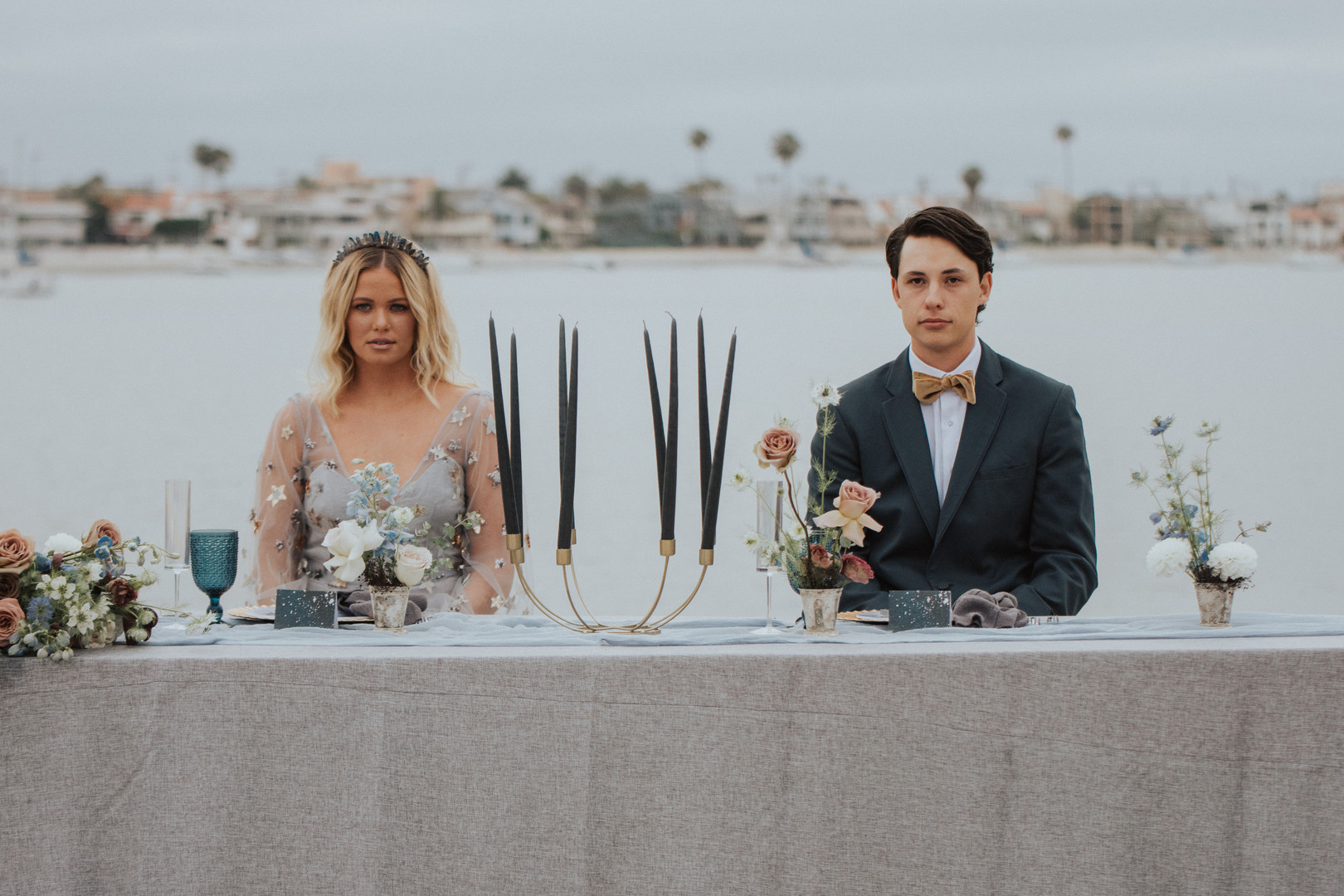 Celestial Themed Beach Wedding at Bahia Resort Hotel in San Diego